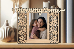 Photo Frame Mommy and Me SVG Picture Love Daughter Son Kid Product Image 3