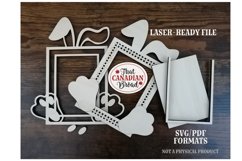 Easter Frame, Laser file, SVG &amp; PDF Product Image 3