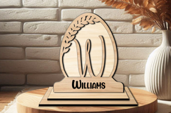 Alphabet SVG Letter W Easter Family Gift Monogram Home Decor Product Image 3