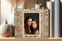 Jungle Leaves SVG Mom and Me Photo Frame Laser Gift Present Product Image 3