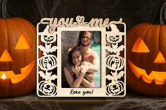 Halloween SVG You and Me Frame Photo Picture Love Romantic Product Image 3