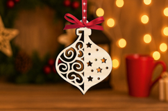SVG Winter Pattern Christmas Toy Laser Ornament Home Decor Product Image 3
