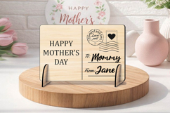 Post Card SVG Happy Mother's Day Gift Laser Present Grandma Product Image 3