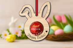 Kids Easter Candy Holder Bunny Ears SVG Laser Gift Present Product Image 3