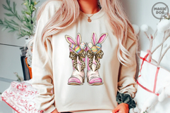 Howdy Easter Cowboy Boots Easter|Western Easter Bunny Ears Product Image 2