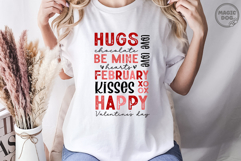 Be Mine Hugs Kisses Happy Valentine's Day XoXo PNG: February Product Image 3