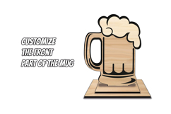Beer Mug Father&#039;s Day SVG Gift Card Money Holder Laser Cut Product Image 4