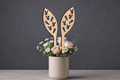 Bunny Carrots SVG Easter Ears Planter Laser Present Rabbits Product Image 3