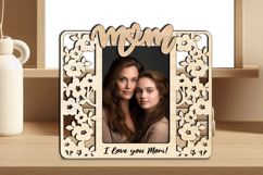 SVG Mother Daughter Frame Photo Cherry Blossom Picture Gift Product Image 3