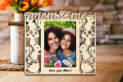 Autumn SVG Mom and Me Frame Photo Acorn Squirrel Laser Fall Product Image 3