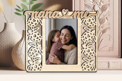 SVG Nana and Me Girl Frame Photo Love Design Gift Laser Kid Product Image 3