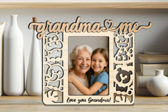 Grandma and Me SVG Laser Gift Animals Giraffe Photo Frame Product Image 3