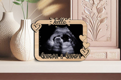 Ultrasound Sonogram Baby Magnet SVG Grandma Grandpa Frame Product Image 3