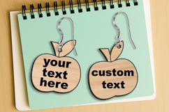 SVG Apple Teacher Earring Back To School Best Teach Ever Set Product Image 3