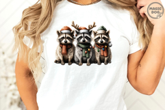 Christmas Racoon|Christmas Feral|Trash Panda with Santa Hat Product Image 3