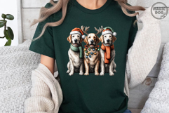 Golden Retriever Christmas| Golden Retriever Dog Santa Hat Product Image 3