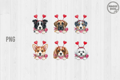 Valentine Dog Breeds| Valentine Dogs Peaking|Puppy Love PNG Product Image 3