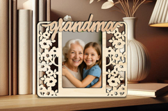 Cherry blossom Granddaughter Grandma SVG Photo Frame Laser Product Image 3