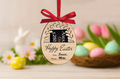 Floral Wreath SVG Easter Gift Card Holder Laser Egg Present Product Image 3