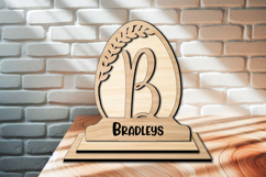 Monogram Letter B Family Gift Easter Globe Home Decor Laser Product Image 3