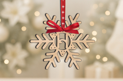 Letter H SVG Christmas Ornament Alphabet Monogram Laser Gift Product Image 3