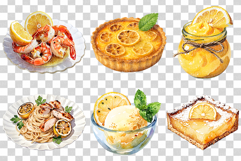 Lemon Deesert | food clipart cake tart pie macaron muffin Product Image 3