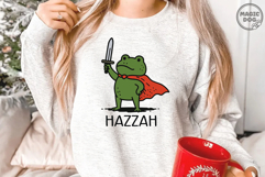Frog Knight|Cute Cartoon Frog with Sword and Cape SVG Product Image 3