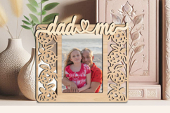 Laser Dad Me SVG Daughter Son Photo Frame Turtle Nautical Product Image 3