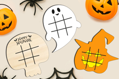 Halloween Tic Tac Toe Game SVG Fun Kids Grown up Play Laser Product Image 3