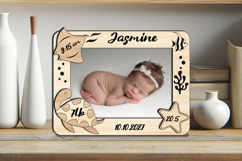 Ocean Sea Baby Photo Frame SVG Summer Newborn Picture Gift Product Image 3