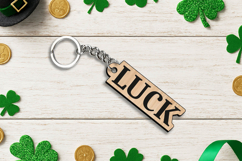 Luck Digital Keychain SVG Patrick Day Laser Lucky Charm Gift Product Image 3