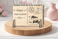 Happy Mother's Day SVG Post Card Gift Laser Present Grandma Product Image 3