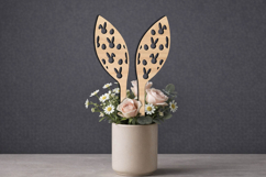 SVG Easter Bunny Ears Rabbits Pattern Planter Laser Present Product Image 3