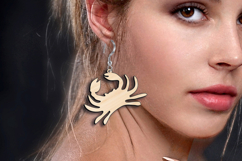SVG Crab Ocean Beach Sea Pattern Earring Laser Gift Maritime Product Image 3