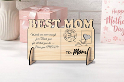 Best Mom Post Card Happy Mother's Day Gift SVG Laser Grandma Product Image 3