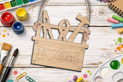 Laser SVG Kid Coloring Father’s Day Gift Hanging Ornament Product Image 3