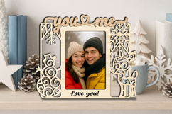 Snowman Deer Christmas Winter You and Me SVG Love Romantic Product Image 3