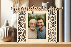 Grandpa and Me SVG Seashell Grandkids Frame Picture Photo Product Image 3