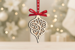 Laser SVG Christmas Toy Ornament Present Holiday Pattern Product Image 3
