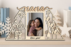 Ho-Ho-Ho Deer Christmas Nana SVG Photo Frame Appreciation Product Image 3