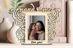 Rose SVG Butterfly Design Nana and Me Photo Frame Laser Gift Product Image 3