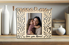 SVG Tropic Design Nana and Me Photo Frame Laser Gift Home Product Image 3