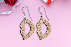 Valenitne Day Love Earrings Gift SVG Laser Romantic Present Product Image 3