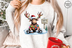 Christmas Moose|Cute North Pole Reindeer Winter Holiday PNG Product Image 3