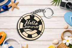 SVG Summer Ocean Laser Keychain Present Accessory Gift Home Product Image 3