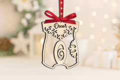 Laser Letter O SVG Baby Onesie Christmas Ornament Alphabet Product Image 3