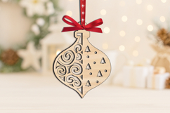 Christmas Toy Winter Pattern SVG Laser Ornament Home Decor Product Image 3