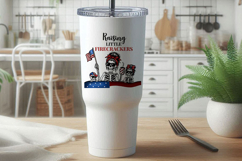 Raising Little Firecrackers | Patriotic Mom Skeleton Family Product Image 3