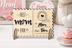 Best Mom Ever Happy Mother's Day Post Card Gift SVG Laser Product Image 2