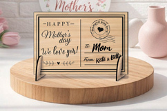 Unique Mother's Day Gift SVG Laser Post Card Present Flowers Product Image 3